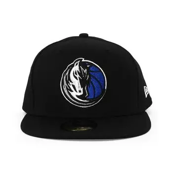 New Era 59FIFTY Dallas Mavericks NBA Team Basic Fitted Cap Size Size Black, 7-3/8, Black, Basketball, 5950, 7-3/8 [Used]