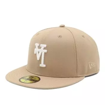 New Era 59FIFTY Los Angeles Dodgers ONSPOTZ LA 7 59Fifty Up Side Down MLB Los Angeles Dodgers Cap, Exclusive, Camel, 1/2