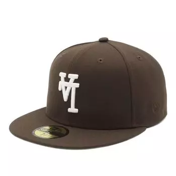 New Era 59FIFTY Los Angeles Dodgers ONSPOTZ LA 7 59Fifty Up Side MLB Los Angeles Dodgers Cap, Exclusive, Walnut, 3/8 Down,