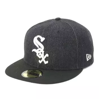 New Era 59FIFTY MLB Denim CWS 7 5950 Denim Chiwi BDNM NER36C4039 2-Tone Cap, Black, 1/2 inch, 2-Tone Black, 14388869,