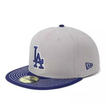 New Era 59FIFTY MLB Duck Canvas Cap in LA Size 7 DUCK LOSDOD GRY 14388861 NER36C0387 Two-Tone Gray/Dark Royal, 5/8 (5950 DROY)