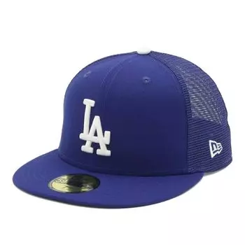 New Era 59FIFTY MLB LA Dark Royal Mesh Size 7 5950TR Los Dod Droy Size 25J Cap, 3/4, White,