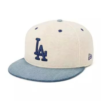 New Era 59FIFTY MLB LA Size 7 5950 OATMEAL LOSDOD OAT NER36C1460 Two-Tone Oatmeal/Denim Cap, 1/8, WDNM, 14388838,