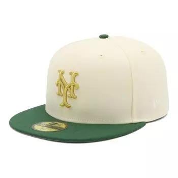 New Era 59FIFTY MLB ONSPOTZ Exclusive NYM Size 7 59Fifty Metallic New York Mets Chrome/Green Cap, 3/8, Logo,