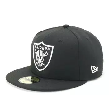 New Era 59FIFTY NFL Las Vegas Raiders Black 7 Cap in Lasrai Black Team Size SR 25J 5/8 (5950) Color,