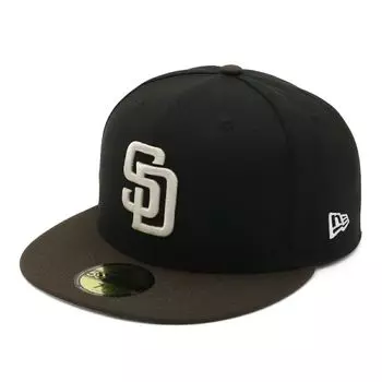 New Era 59Fifty ONSPOTZ SD Size 7 San Diego Padres 59Fifty Black Walnut 2-Tone Cap, Exclusive, Black/Walnut, 7/8, 2-Tone,