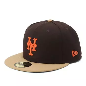 NEW ERA 59FIFTY от GORO NAKATSUGAWA New York Mets Suede Visor 14124658 x min-nano (Коричневый бежевый/LL/Мужской, женский)