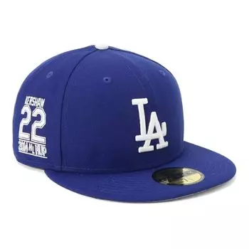 New Era 59FIFTY Side Patch MLB LA Dark 7 5950 MVP KS LOSDOD NER36C8808 Cap, Royal, 1/4 inch, DROY, 14388847,