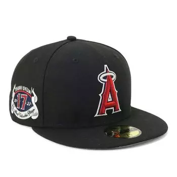 New Era 59FIFTY Side Patch MLB LAA Black 7 Cap 5950 MVP SO LOSANG BLK 14388846 NER36C8808 1/2