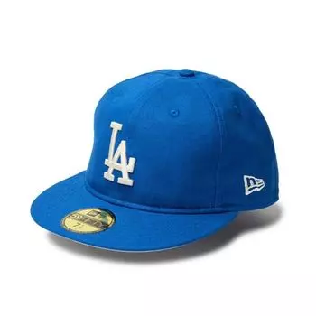 [New Era] 7-34 (приблизительно. 61,5 см) Кепка 59FIFTY Los Angeles Dodgers MLB ХЛОПОК ЛЁН КЕПКА С ПОДГОНКОЙ СИНИЙ LOS ANGELES DODGERS Синяя кепка LA 5950