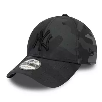 New Era 940 9FORTY Adjustable One Size Fits NY Cotton Baseball and Cap, All, Cap, Gender-Free, Men s Women s (Black Camo) [Used]
