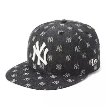 New Era 950 MLB Monogram Jacquard Cap in NY Size NER36C5892 Black/Chrome, M/L, 14388575,