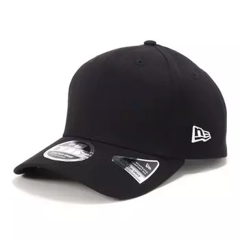 New Era 950SS Basic Black SWHI Size Solid Size Cap, 25J, Color, Black/White, S/M