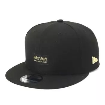 New Era 9FIFTY Cap with Metal Flag Logo Size 950 METAL FLAG BLK GLD 251 NER36C4839 Badge, Black/Metal Gold, M/L, (14388582),