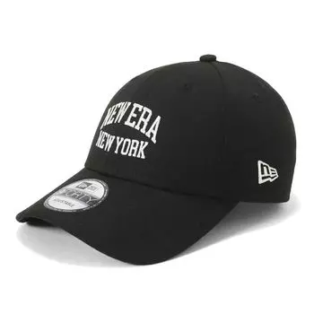 New Era 9FORTY Cotton Free 940 College White Cap, Black, Size, Logo, Black,