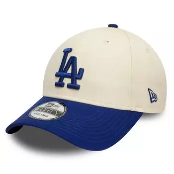 New Era 9FORTY Logo Baseball Cap Free LA (JP, Alphabet, Size, Cream/Blue (Two-Tone), Dodgers) [Used]