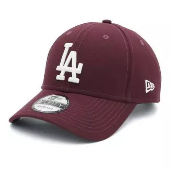 New Era 9FORTY Los Angeles Dodgers LA Burgundy Free Size LOSDOD Size 25J Cap, 940, WINE, WHITE,
