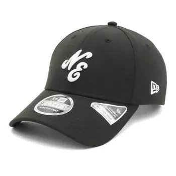 New Era 9FORTY Stretch Cap with NE Free NELOGO BLK Size 25J Logo, Black, Size, 940SS, WHI,