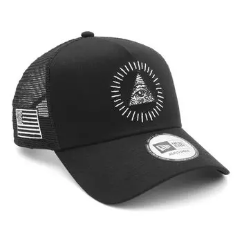 New Era 9FORTY Trucker Mesh Cap in Made exclusively for DOLLAR This stylish streetwear hat is perfect for travel and sun A great gift A-Frame