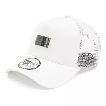 New Era 9FORTY Trucker Mesh Cap in Silver with Metal Exclusive to and 940 New Era BB UV Trendy Functional Hat A-Frame (14666241, N840AT307)