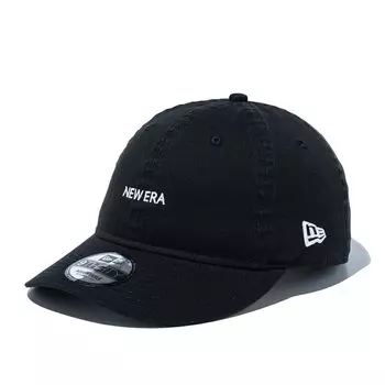 New Era 9THIRTY Black Size 930 Washed BM 25J Cap, M/L, Logo, Black, White,