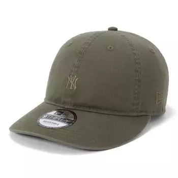 New Era 9THIRTY Cap MLB New York Yankees Olive Green Mini Logo Tonal Exclusive to and BB UV Trendy Functional Hat (14655344, N838TH041) Color,