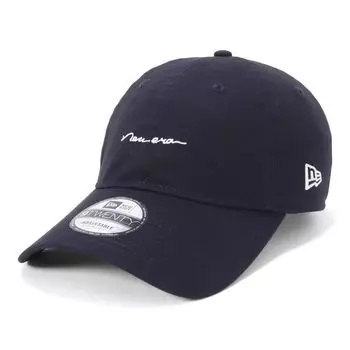 New Era 9TWENTY Cap Cloth Visor Navy Handwritten ONSPOTZ and 920 Long Long New Era BB UV Trendy Functional Hat / Strap/Long (14561964 NER34C1424)