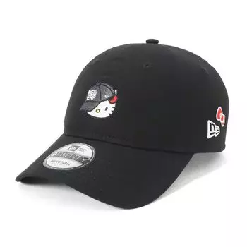 New Era 9TWENTY Hello Kitty Collaboration 920 KITTY NECAP NER36C6445 Cap, Black, M/L, BLK, 14432201,
