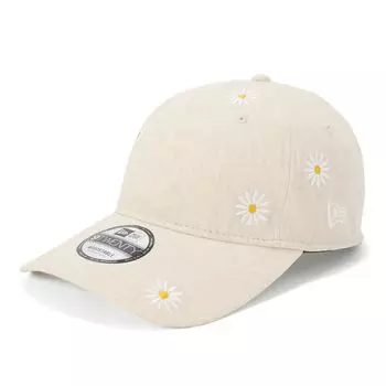New Era 9TWENTY Long Cap Pattern Flower ONSPOTZ 920 Long Long New Era BB UV Trendy Functional Hat Visor/EasySnap (14693423, NER36C8812), Ivory/Floral