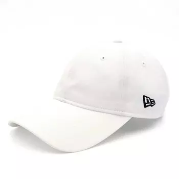 New Era 9TWENTY Long Visor Size 920LV BASIC 25J Cap, White, M/L, NONWAS, White, Black,