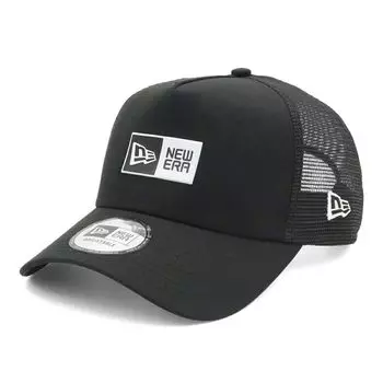 New Era Box Logo Mesh Free 940AFTR Box NER36C3348 9FORTYA-Frame Cap, Black/White, Size, TPU, Black/White, 14388656,