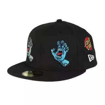 [New Era] Cap 59FIFTY SANTACRUZ collaboration black 7 12 5950 SANTA CRUZ ALLOVER BLK 14384270 NER36C7023