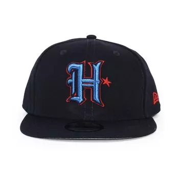 New Era Cap 9FIFTY Snapback Houston Texans NFL TEAM BASIC SNAPBACK CAP HOUSTON TEXANS Hat 950 American Football Navy [Used]