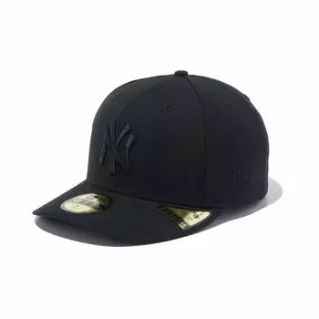 New Era Cap MLB Precurved 59FIFTY Hat 7 PC5950 NEYYAN BLK BLK 21 New Era Black/Black/NY 1/8