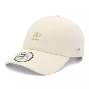 New Era Casual Classic Cotton Cap with Metal Flag Logo and Chrome Free CC Flag and CHR TTAN White, Wordmark,