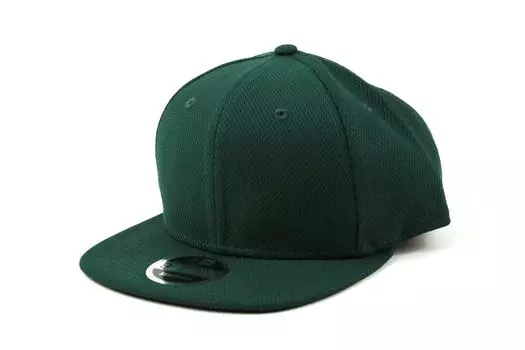New Era Diamond Era DK GREEN Snapback Flat Cap for Men and Women