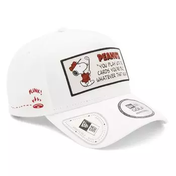[New Era] Гольф-кепка с магнитом, коллаборация со Snoopy, белая, БЕСПЛАТНЫЙ GF 940AFOP PEANUTS ПЕРЕДНЯЯ НАШИВКА WHI