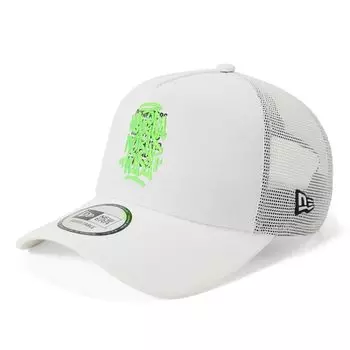 New Era Graffiti Logo Trucker Exclusive to Free Shipping 9FORTYA-FRAME Cap, White, ONSPOTZ,