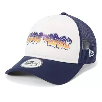 New Era Graffiti Mesh Cap in Free Size 940AFTR WALL ART WHI NER36C1515 9FORTYA-Frame White/Light Navy, LNVY, 14388599,