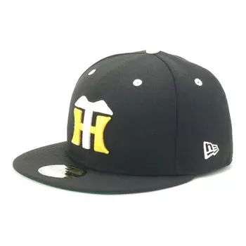 New Era Hanshin Tigers NPB HANTIGGLE BLACK SWI MAN 25J Size 7 Cap, 3/8 (5950)