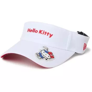 New Era HELLO KITTY New Era Golf Солнцезащитный козырек Солнцезащитный козырек Длинный козырек HELLO KITTY Антибактериальная лента для пота Вышитая шляпа 14348592 Женская