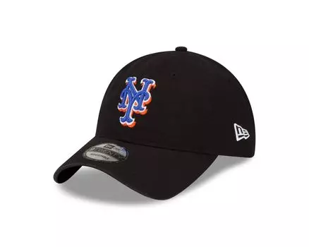 New Era Кепка 9Twenty Strapback New York Mets черная - чёрный
