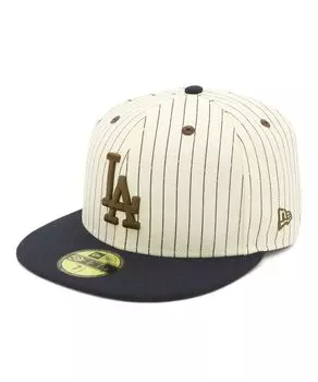 New Era Кепка New Era 59FIFTY MLB Pinstripe LA Chrome 7 5950 PIN STRIPE LOSDOD CHR NVY 3/4