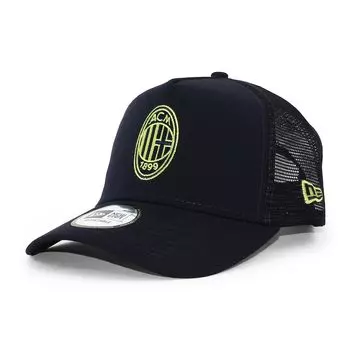 [New Era] Кепка-сетка AC Milan SERIA A REPREVE E-FRAME TRUCKER MESH CAP NAVY AC MILAN Кепка-тракер Шляпа 940 Футбол Серия А [Б/у]