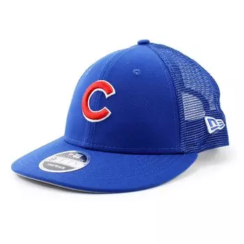 [New Era] Кепка-сетка LP9FIFTY Chicago Cubs MLB TRUCKER MESH CAP BLUE CHICAGO CUBS Низкопрофильная Снэпбэк SNAPBACK Шляпа 950 [Б/у]