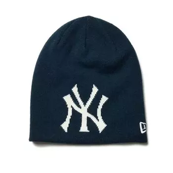 New Era MLB Куперстаун Нью-Йорк Темно-синяя Базовая Шапка-бини Вязаная шапка (НЕЙЯНКО НВЙ)