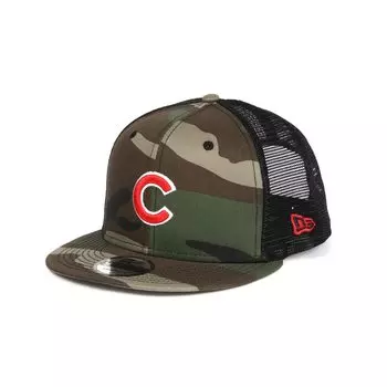 New Era MLB Mesh Cap Snapback 9FIFTY Camouflage Chicago Cubs Chicago Cubs Free Size [New Era]