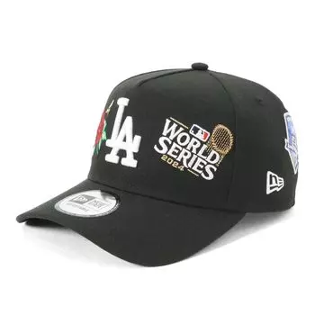 New Era MLB ONSPOTZ Exclusive LA Black Free 9Forty CS World Series MLB Los Angeles Dodgers 9FORTYA-FRAME Cap, Shipping, A-Frame, Champions,