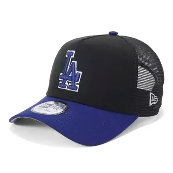 New Era MLB ONSPOTZ Exclusive LA Royal Trucker CS Dark Los Angeles 9FORTYA-FRAME Black/Dark Cap, 2-Tone Color, Dodgers.