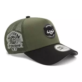 New Era MLB ONSPOTZ Exclusive Mesh Cap in Free Trucker Cap with Black Side Chicago 9FORTYA-FRAME Olive/Black. Shipping. 9FORTY? A-Frame Patch. Cubs.